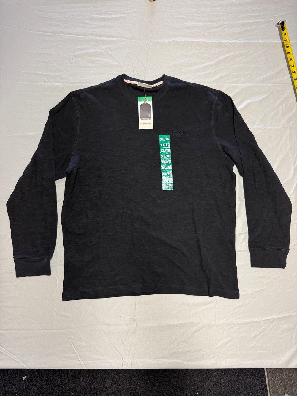Men's Long-Sleeve Scotch & Soda Crewneck Sweater - Black